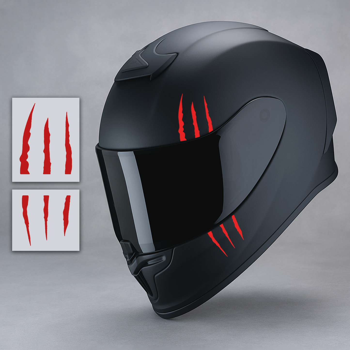 Claw Scratch Helmet Sticker