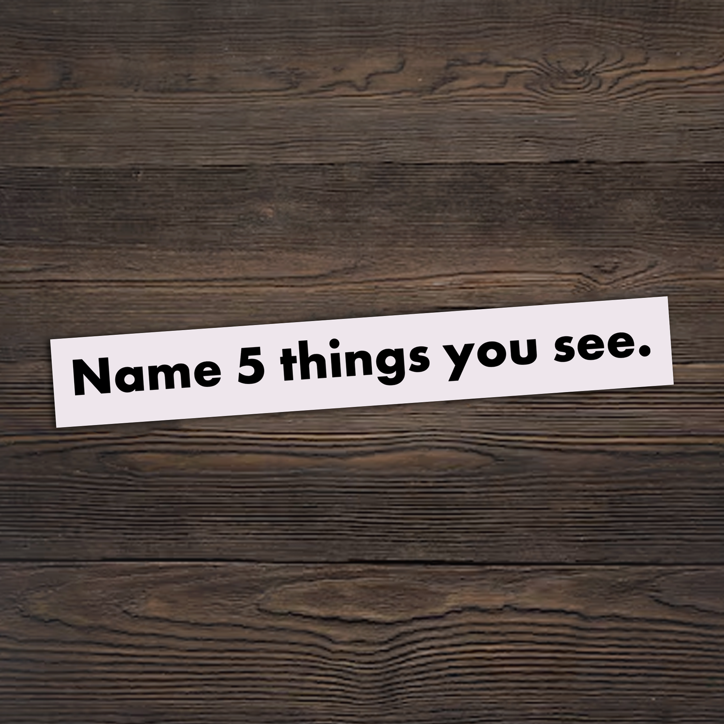 Name 5 Things You See Sticker
