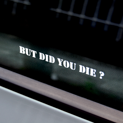 But Did You Die?