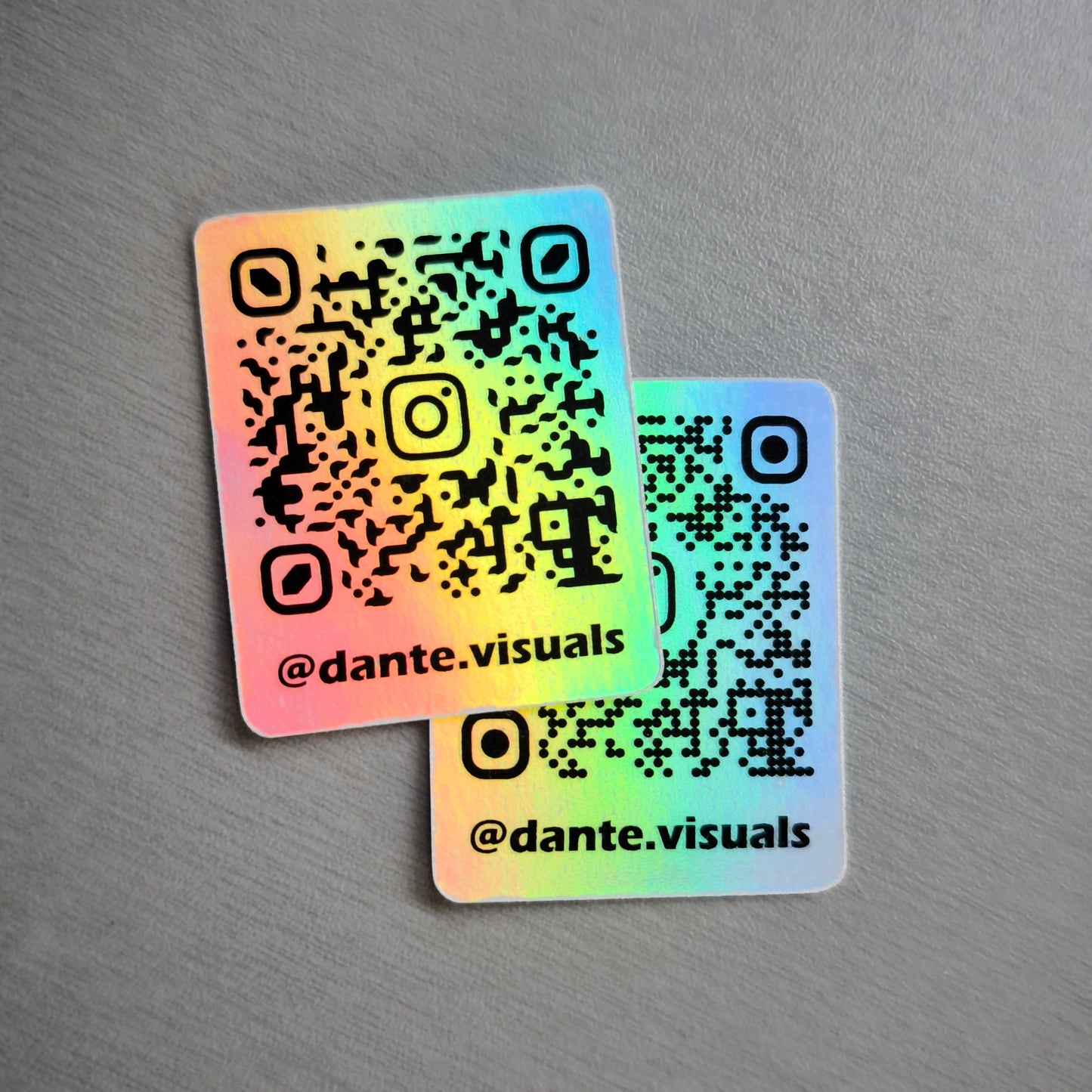 Custom scannable Holographic Instagram sticker