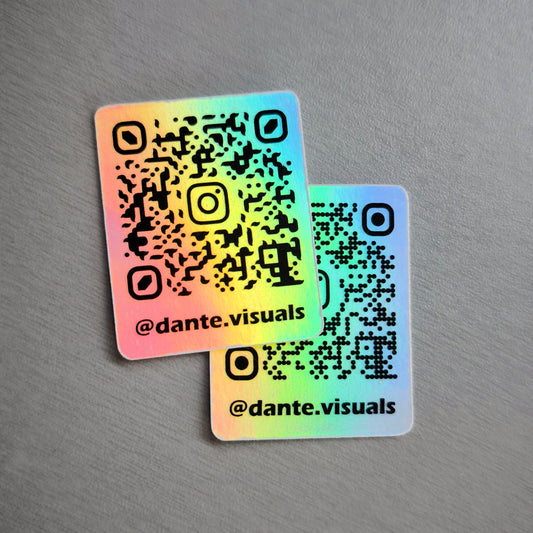 Custom scannable Holographic Instagram sticker