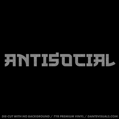 Antisocial Sticker