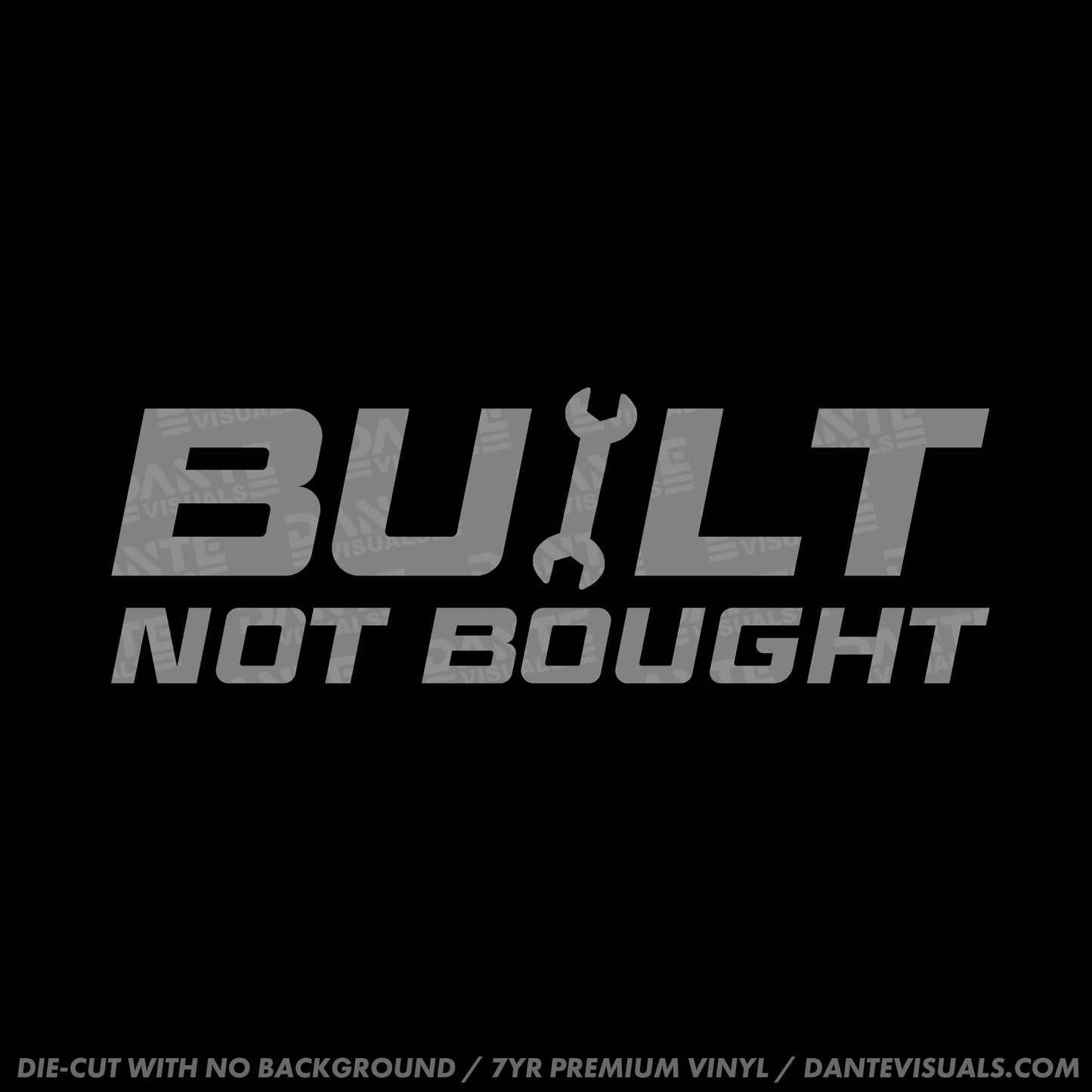 Built Not Bought Sticker