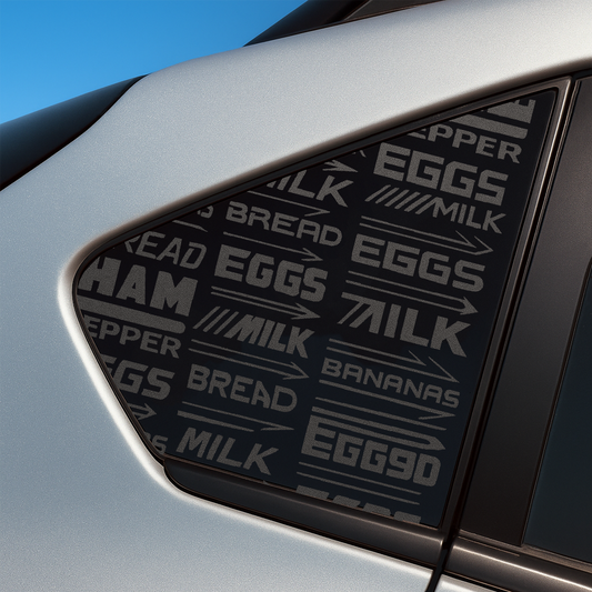 Eggs Milk Bread Window Sticker