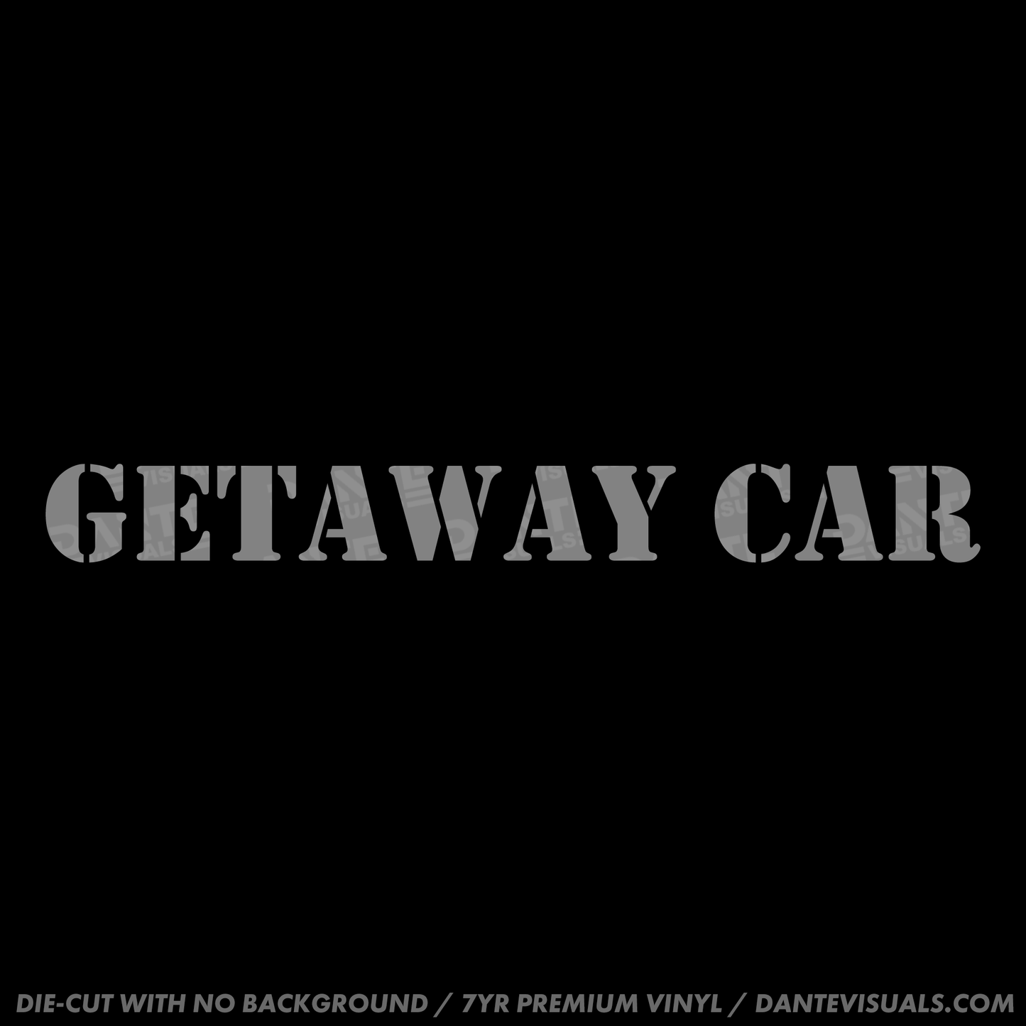 Getaway Car Sticker