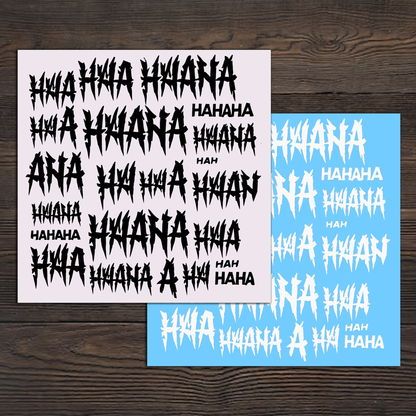 HaHaHa Window Sticker