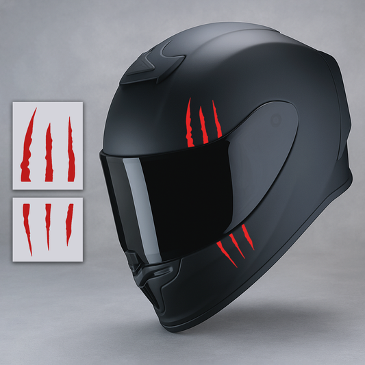Claw Scratch Helmet Sticker