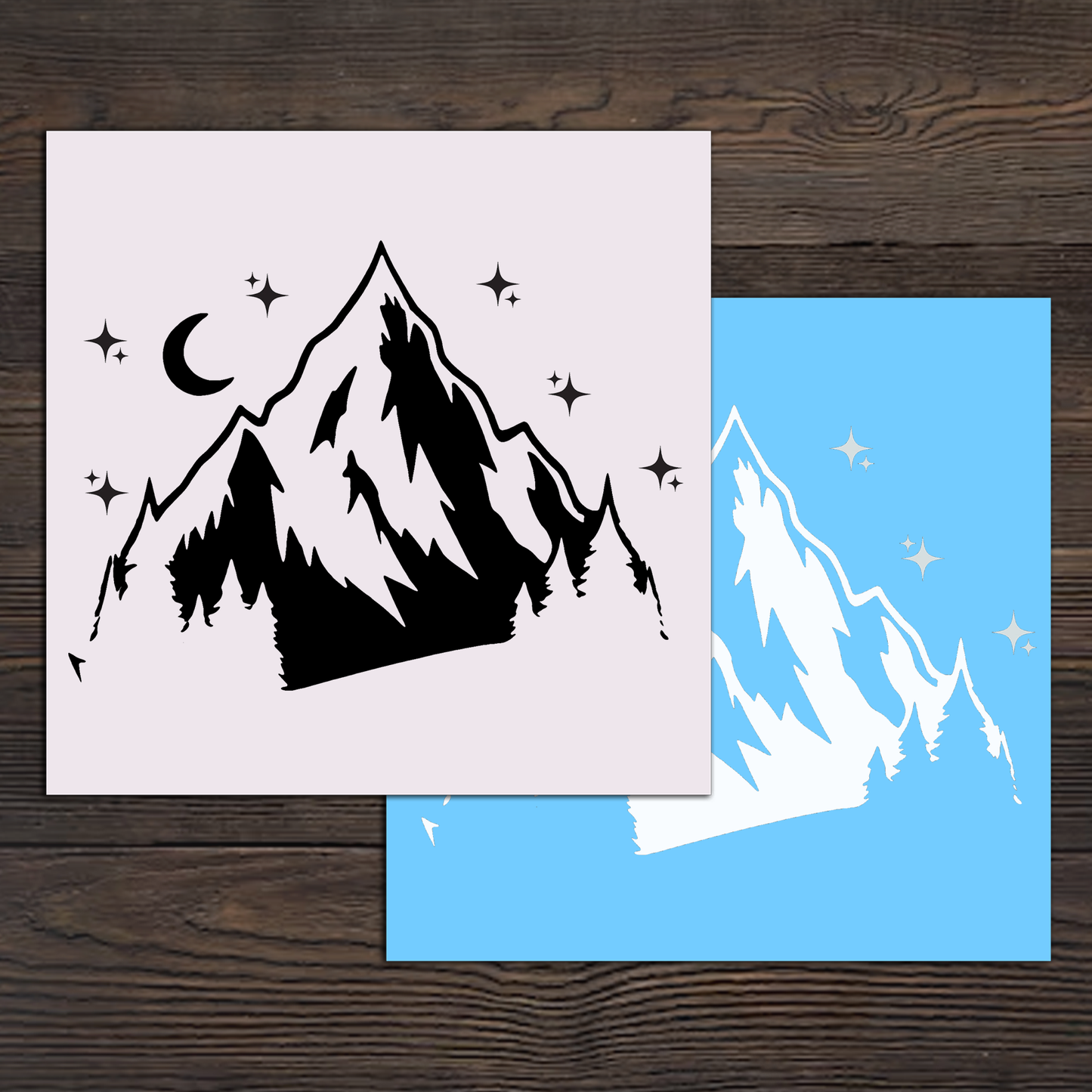 Mountains Window Sticker