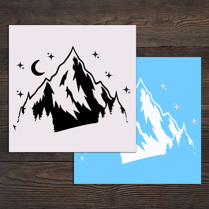 Mountains Window Sticker