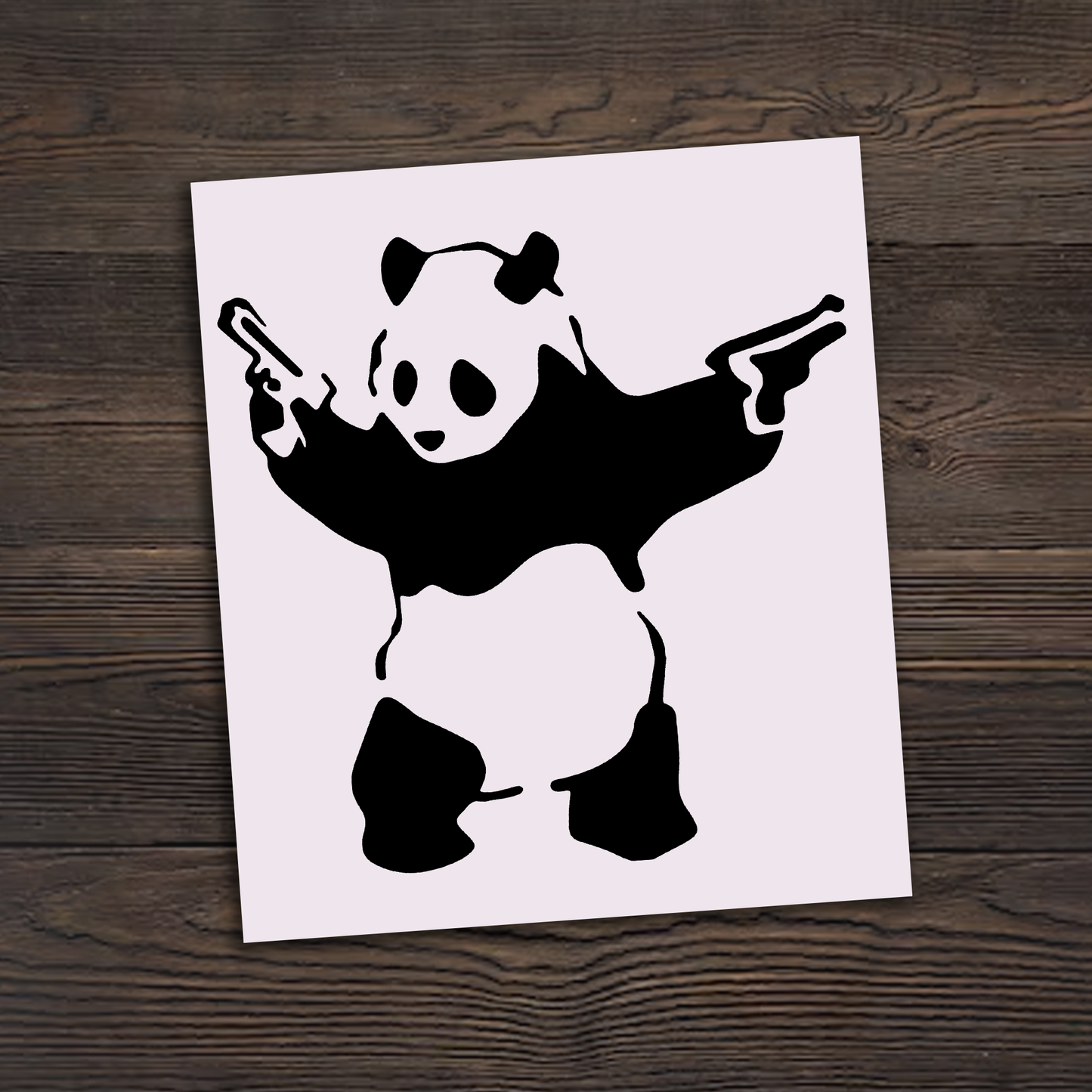 Panda With Guns Sticker