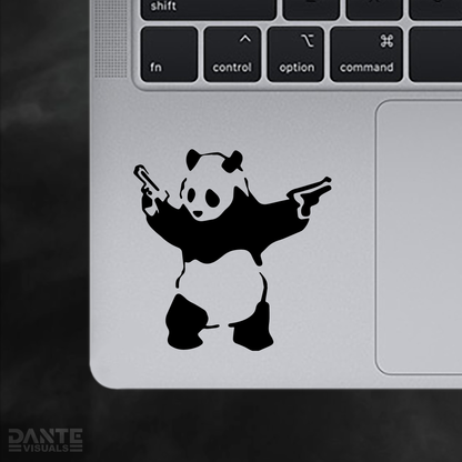 Panda With Guns Sticker