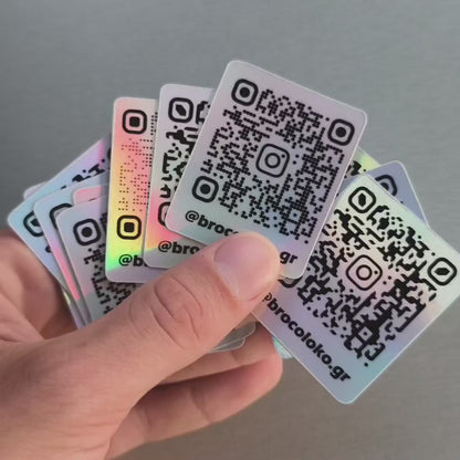 Custom scannable Holographic Instagram sticker