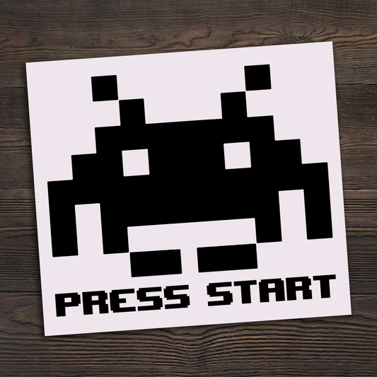Press Start Sticker