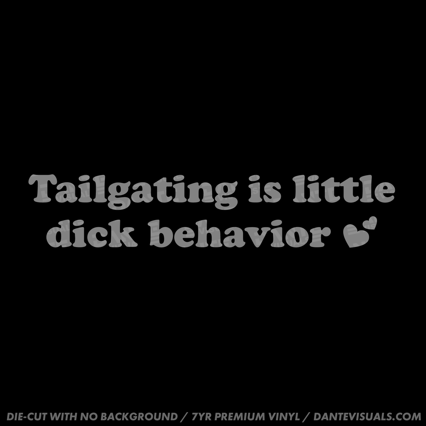 Tailgating Sticker