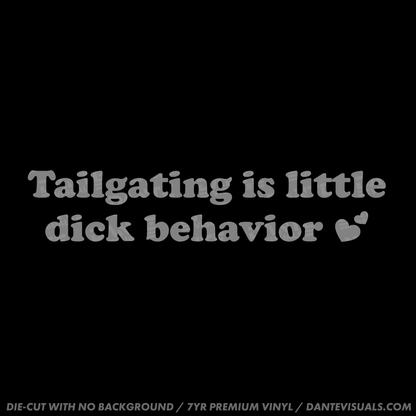 Tailgating Sticker