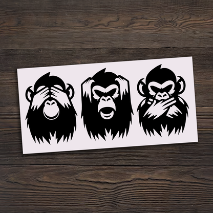 Three Wise Monkeys Sticker