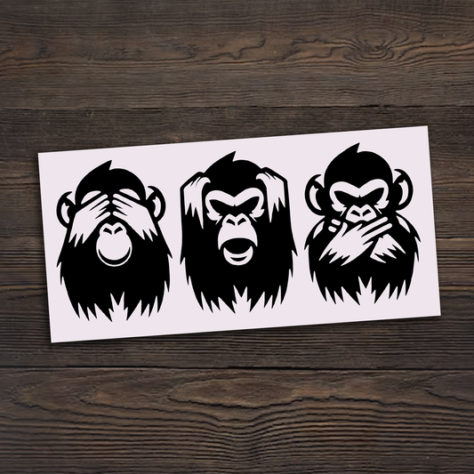 Three Wise Monkeys Sticker