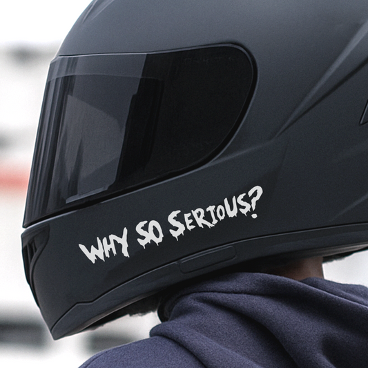 Why So Serious Helmet Sticker